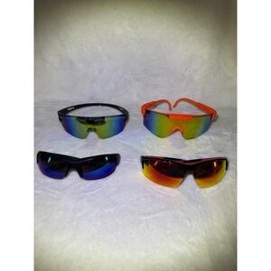 Unbranded Sport Sunglasses Men OS‎ Multi Good Bundle Piranha Shield Wrap 4 Pairs